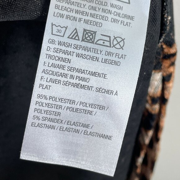 Susan Graver Womens Large Leopard Animal Print Open Front Cardigan Jacket - Picture 4 of 11